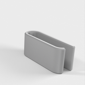 Prosty organizer kabli na biurko