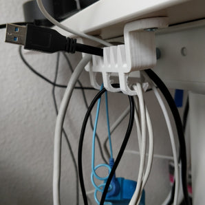 Uchwyt na kabel i wieszak pod biurko