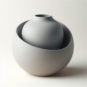 Minimalistyczny designerski wazon w kształcie misy do domu