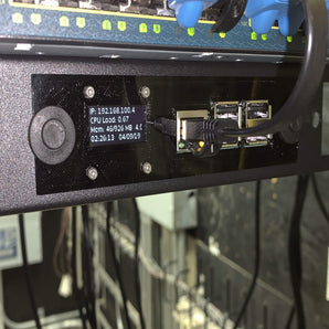 Montaż w szafie 1U dla Raspberry Pi 3B+ i 4B z PoE Hat