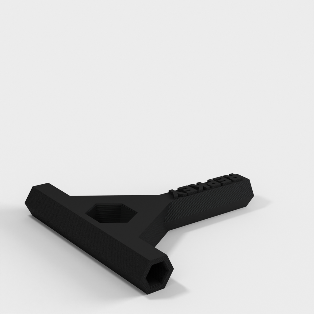 RepRap Prusa Mendel RepKey: klucz i śrubokręt wydrukowany w 3D z narzędziem do nakrętek M8