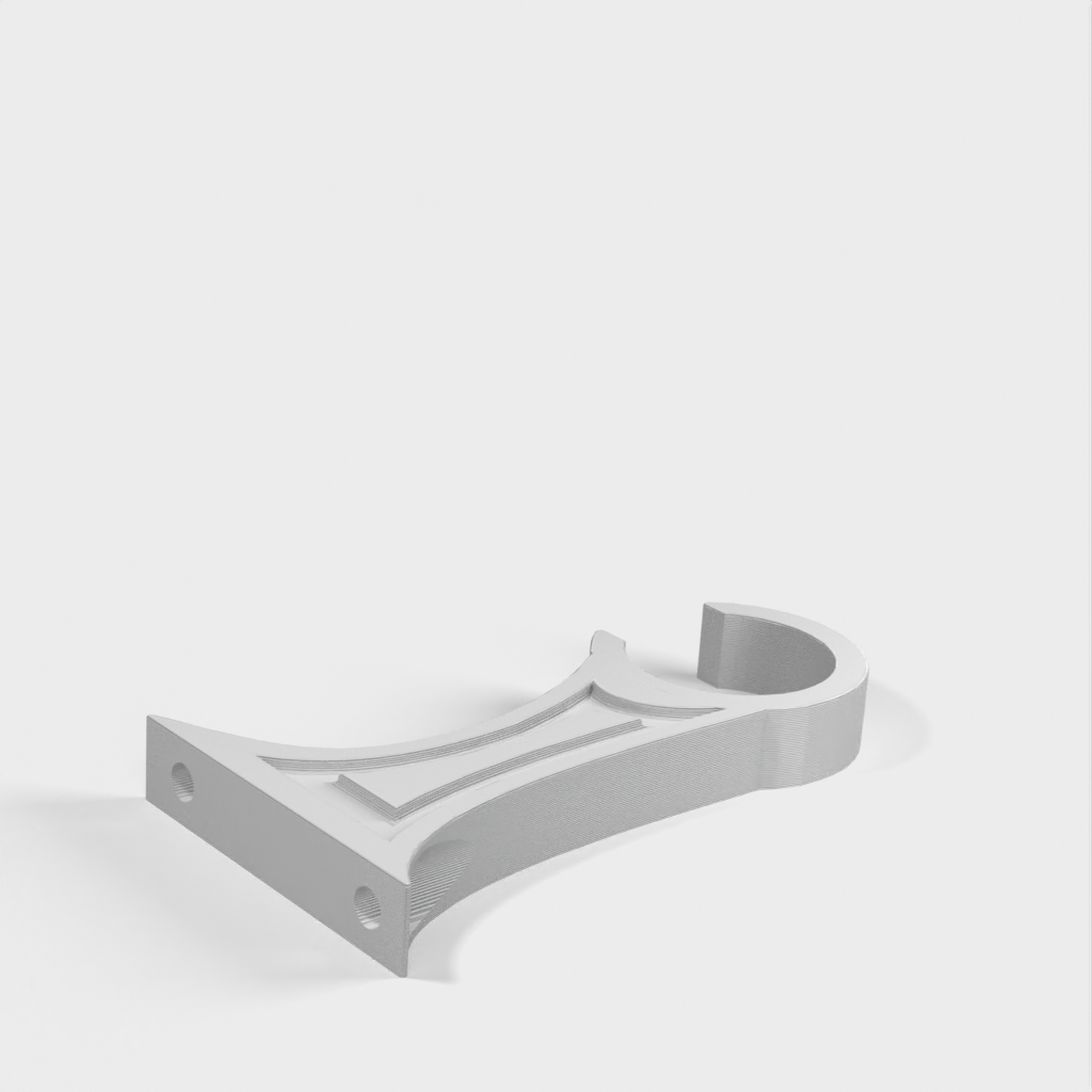 Rozszerzony wspornik karnisza 80 mm z „Systemu karniszy za 2 dolary – STYL IKEA”