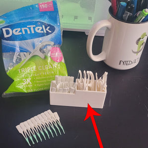 Praktyczny organizer na nić dentystyczną i wykałaczki