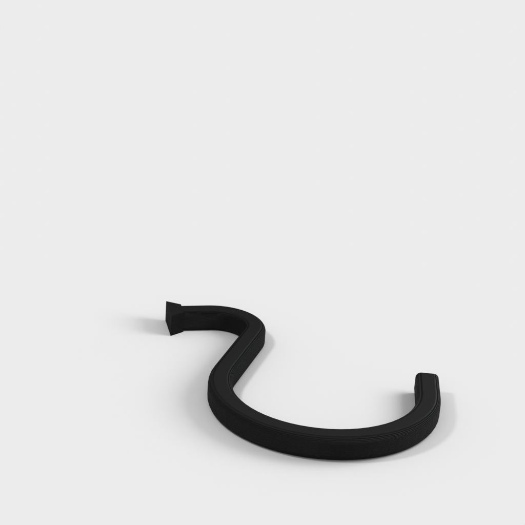 Niestandardowe haczyki do zasłon prysznicowych w kształcie litery S z płaskim końcem i błyszczącym kształtem