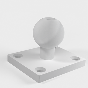 RAM Mount M5 z wyśrodkowanym prętem M5 i stożkowymi otworami na śruby