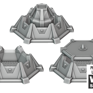 Małe okrągłe mocowania do terenu Warhammer 40k