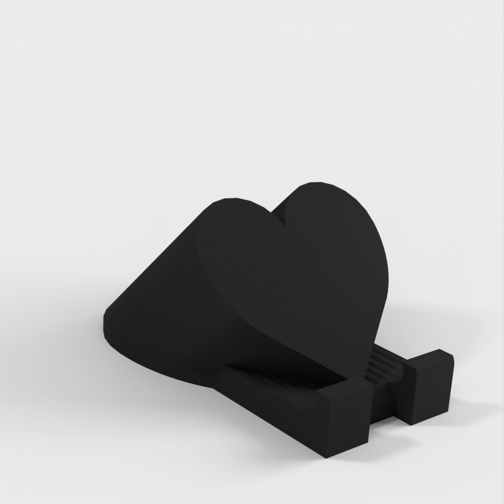 Stojak w kształcie serca na telefon i tablet