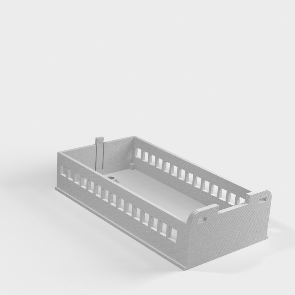 Obudowa do montażu DIN dla Arduino NANO z osłoną Ethernet i osłoną adaptera terminala IO