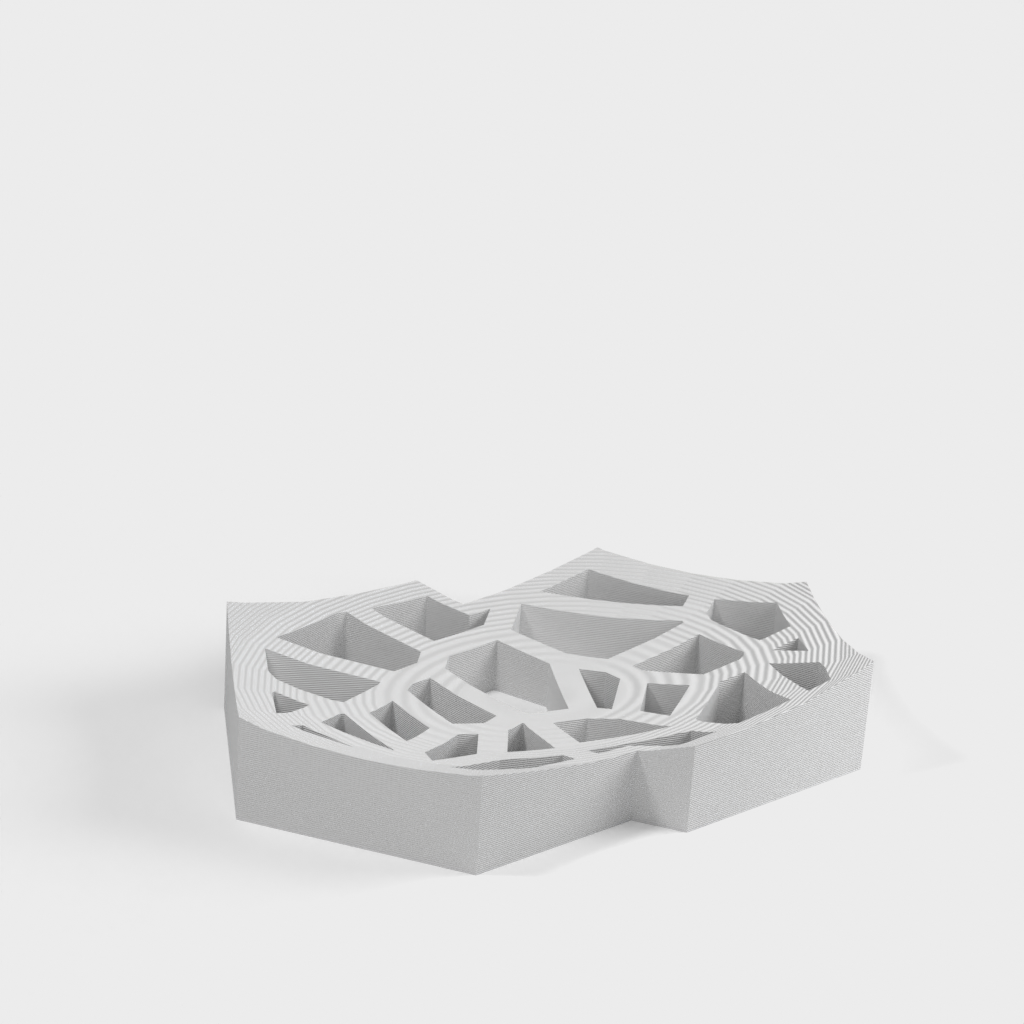 Mydelniczka Voronoi zaprojektowana w Tinkercad