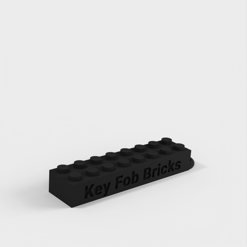 Spersonalizowany brelok z tagiem tekstowym zgodnym z LEGO