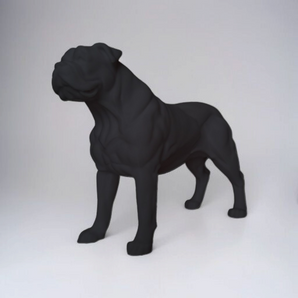 Szczegółowa statuetka i figurka psa rasy American Bulldog