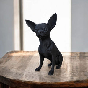 Minimalistyczna rzeźba Chihuahua do wystroju wnętrz