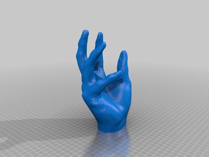 Zeskanowany 3D uchwyt na iPhone'a w kształcie dłoni