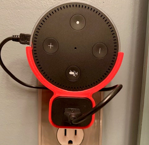 Uchwyt ścienny Amazon Echo Dot Gen2 nad gniazdkiem elektrycznym