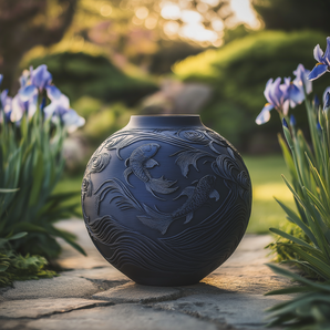 Wazon Koi Serenity: Elegancki wystrój domu inspirowany Zen