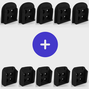 Oferta pakietowa - 5 uchwytów na narzędzia i 5 uchwytów na akumulatory do Makita 18v