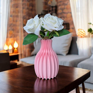 Wyjątkowy wazon w kształcie twarzy w kolorze Sakura Pink