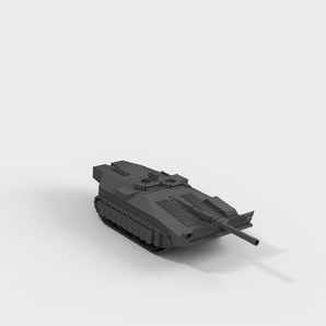 Miniatura szwedzkiego czołgu Stridsvagn 103 S-Tank