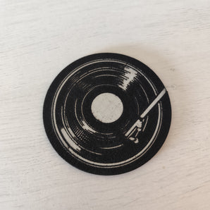 Retro vinylplade coaster til glas og kopper