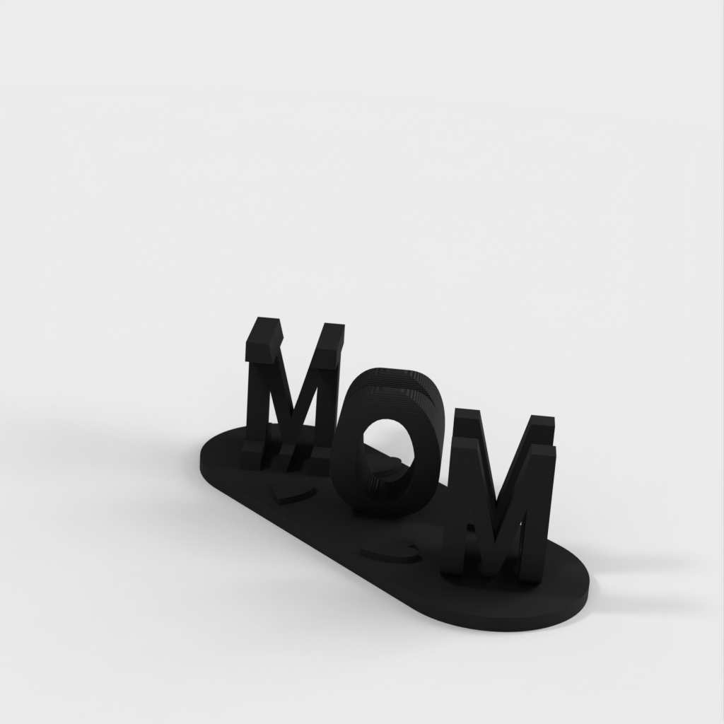 3D Ambigram Letters Illusion Niestandardowy stojak ekspozycyjny