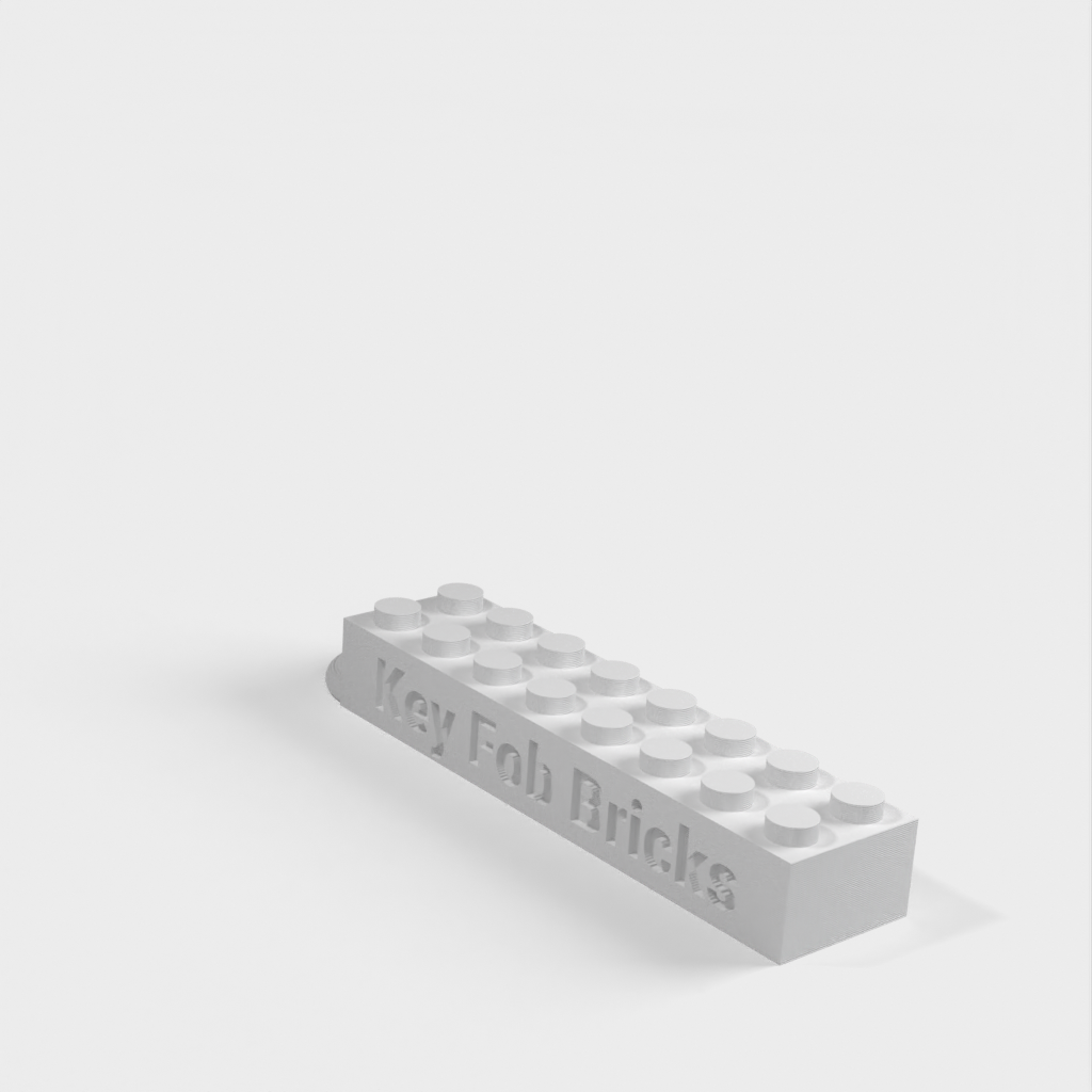 Spersonalizowany brelok z tagiem tekstowym zgodnym z LEGO