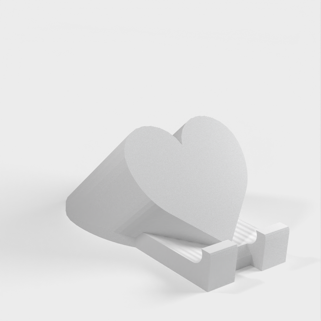 Stojak w kształcie serca na telefon i tablet
