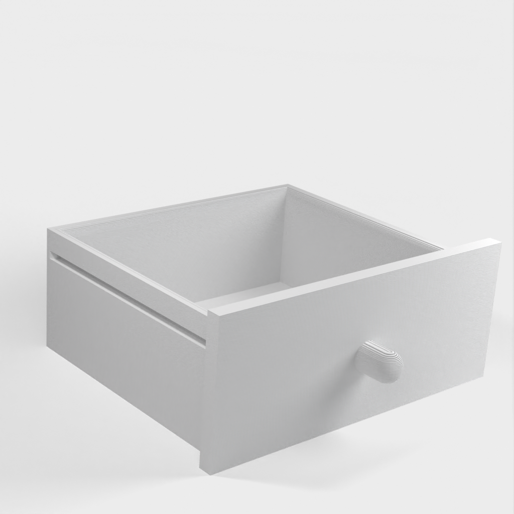 Designerski organizer łazienkowy z szufladą i bocznym miejscem na waciki