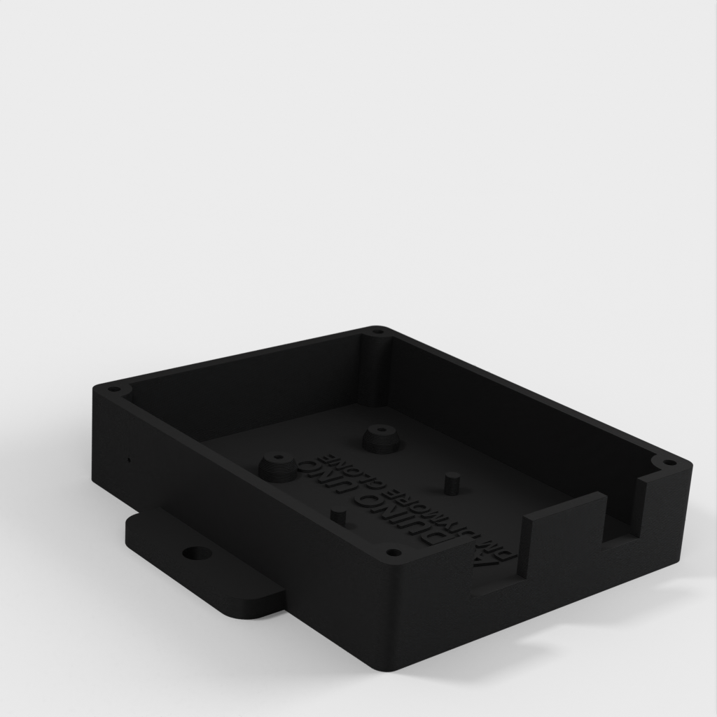 Pudełko Arduino z klapkami montażowymi i pokrywą do klonu DM DIYMORE