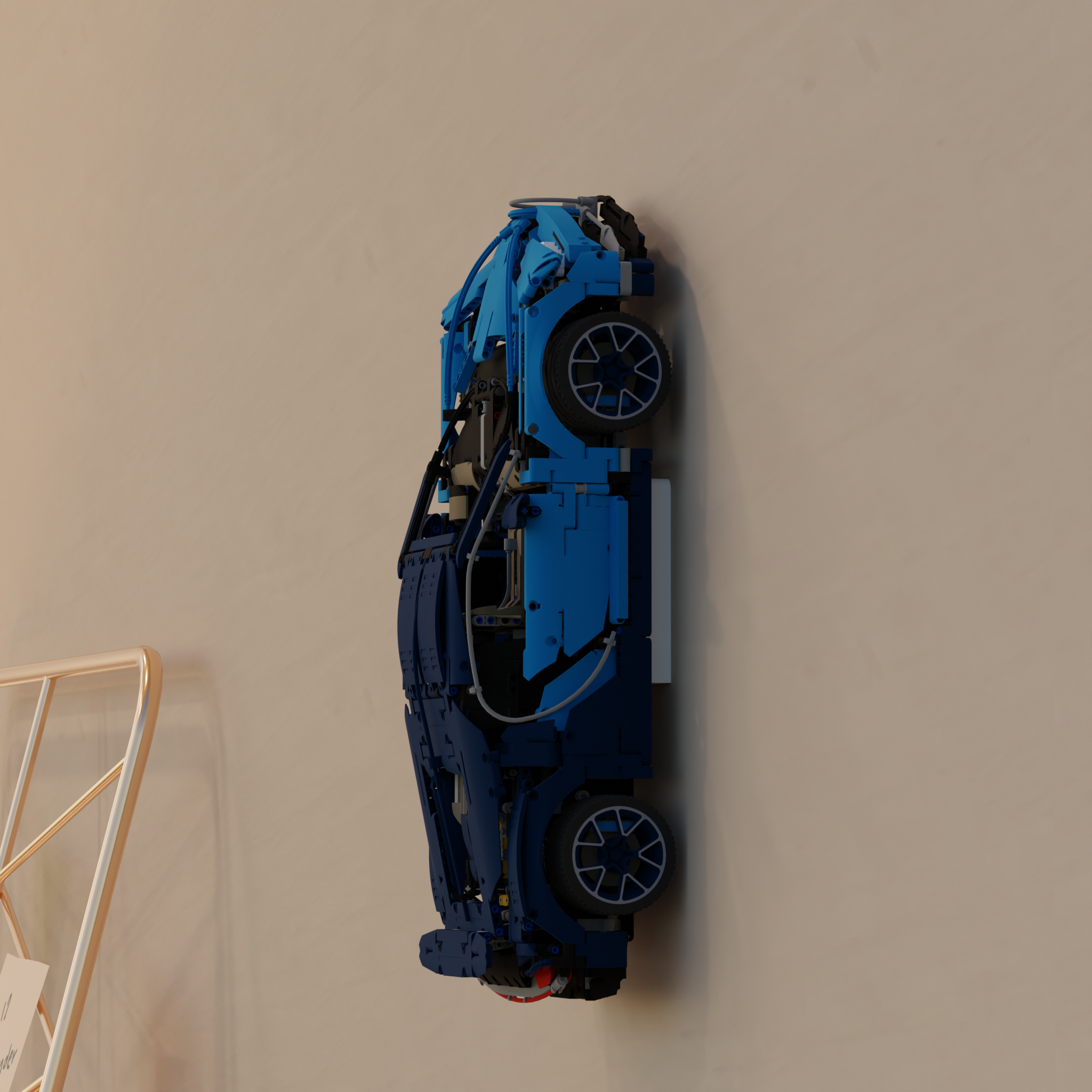 Montaż na ścianie do Lego Technic Bugatti