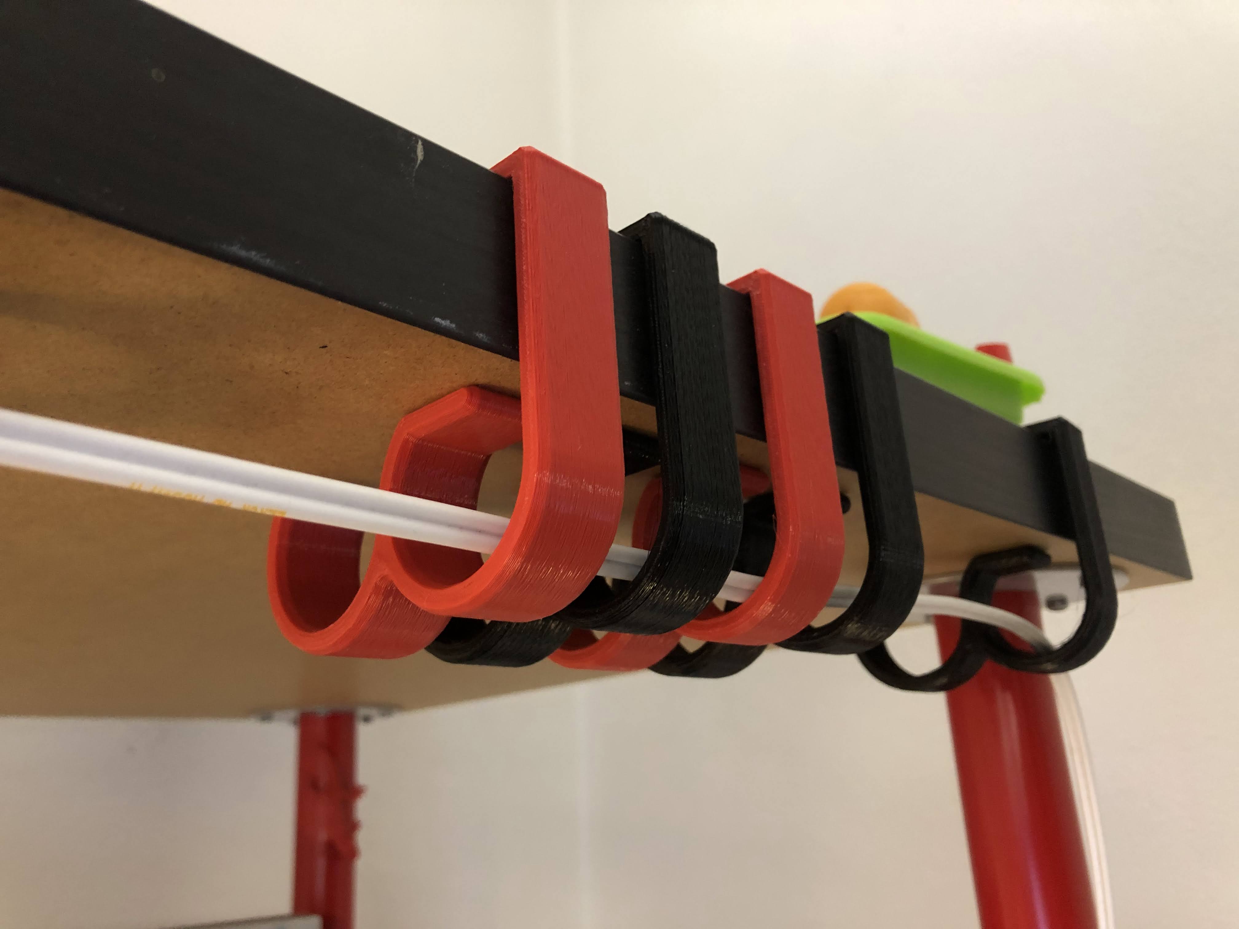 Klips prowadzący kable do blatów 50 mm - kompatybilny z Ikea