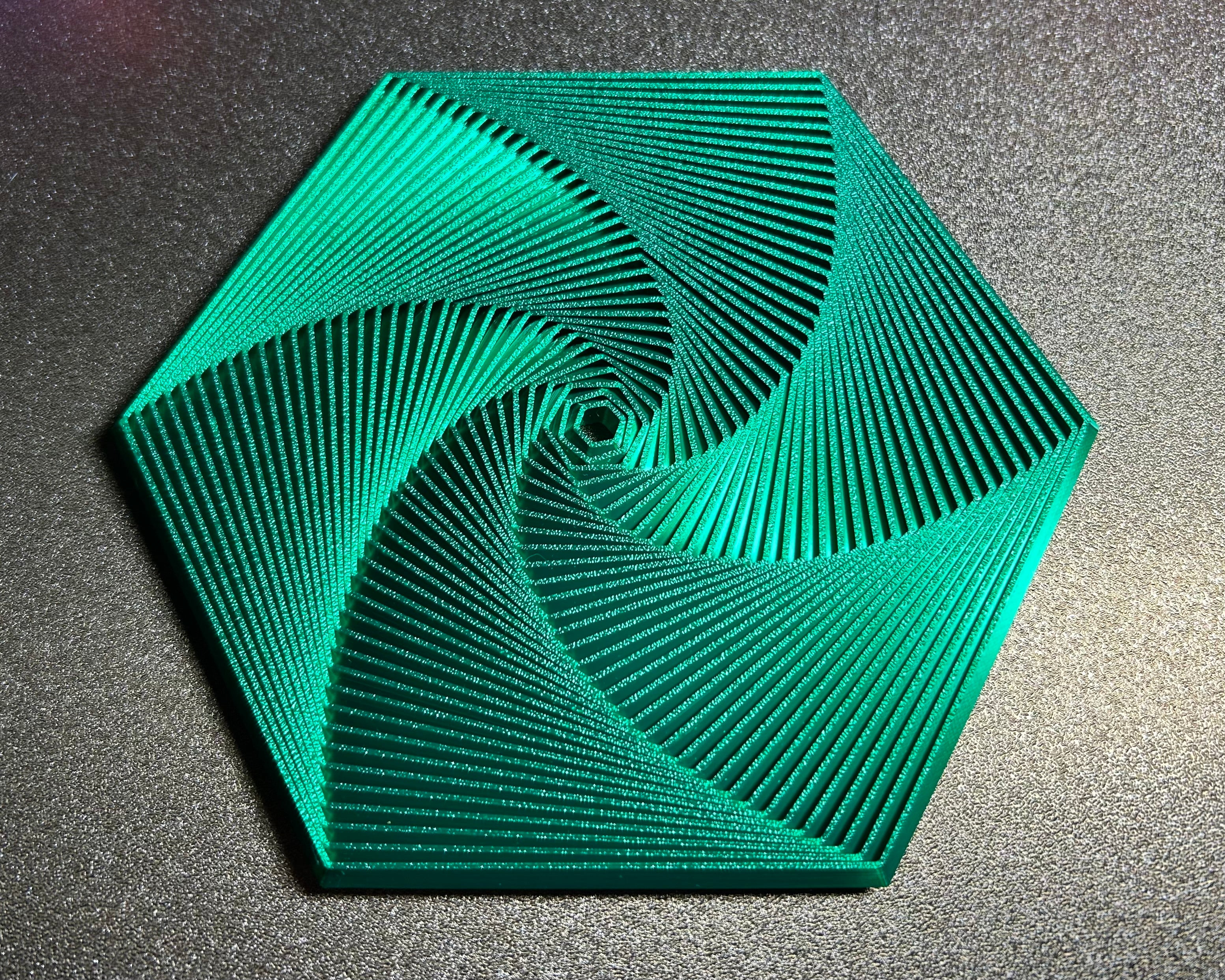 Hexagon Superfidget - projekt PIP z 35 segmentami