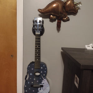 Wieszak ścienny na gitarę T-rex z motywem dinozaura