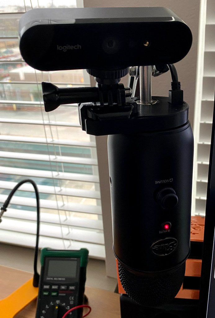 Mikrofon Blue Yeti i mocowanie GoPro/Webcam