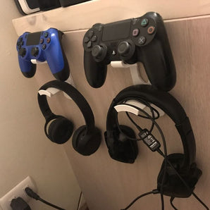Uchwyt ścienny na kontroler PS4 i słuchawki