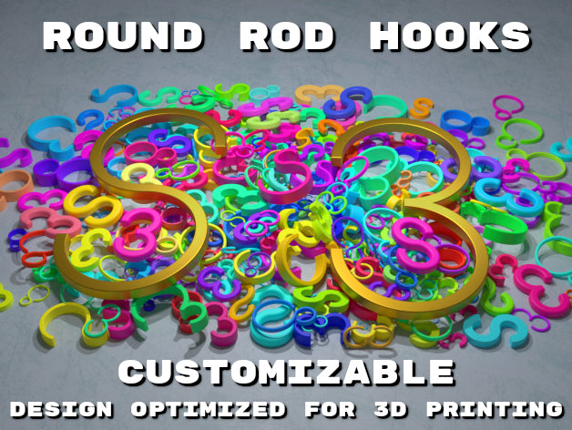 Konfigurowalny hak z okrągłym prętem - S-Hook i 3-Hook