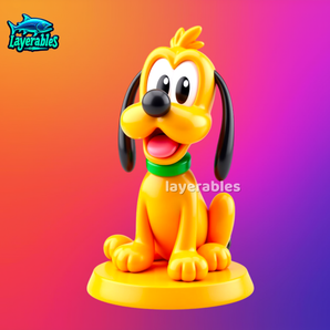 Figurka Pluto Chibi 3D – słodki disneyowski przedmiot kolekcjonerski