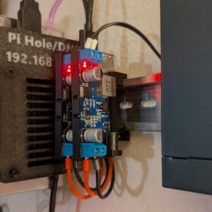 Mocowanie na szynę DIN do konwertera obniżającego napięcie USB 5V