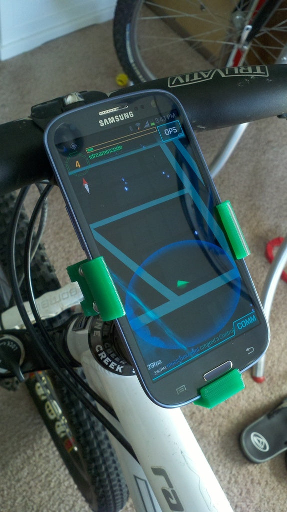 Uchwyt rowerowy Galaxy S3 na kierownicę 1,25 cala (32 mm).