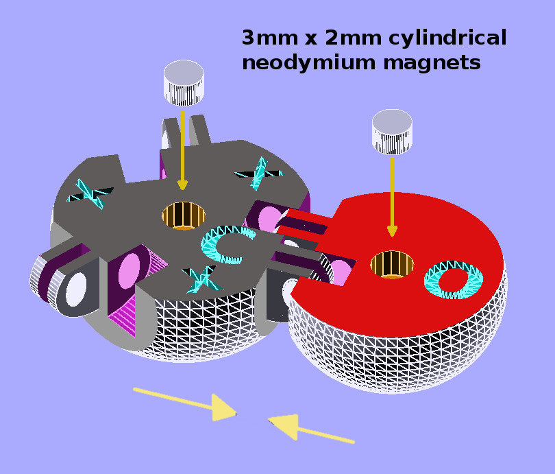 Zestaw magnesów na lodówkę do modelowania molekularnego