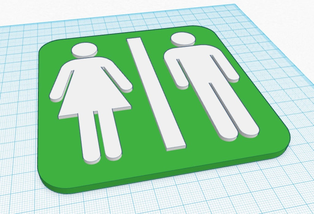 Znak toalety z postaciami męskimi / żeńskimi