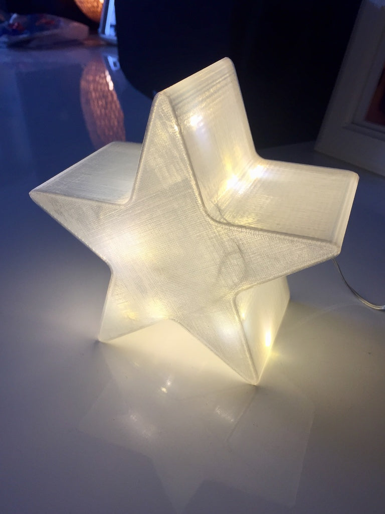 Dekoracja świąteczna: Gwiazda bożonarodzeniowa do lampek LED lub świec LED