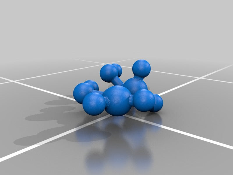 Modelowanie molekularne - Octan winylu - model głównego monomeru szlamu w skali atomowej
