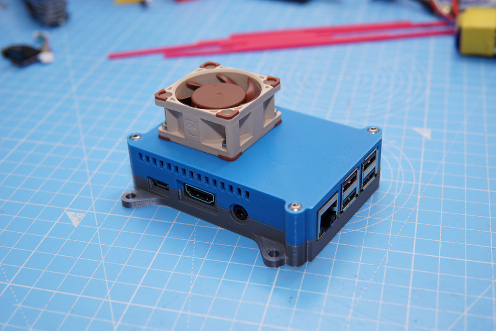 Obudowa Raspberry Pi 3B z wentylatorem 40 mm do radiatora Kintaro