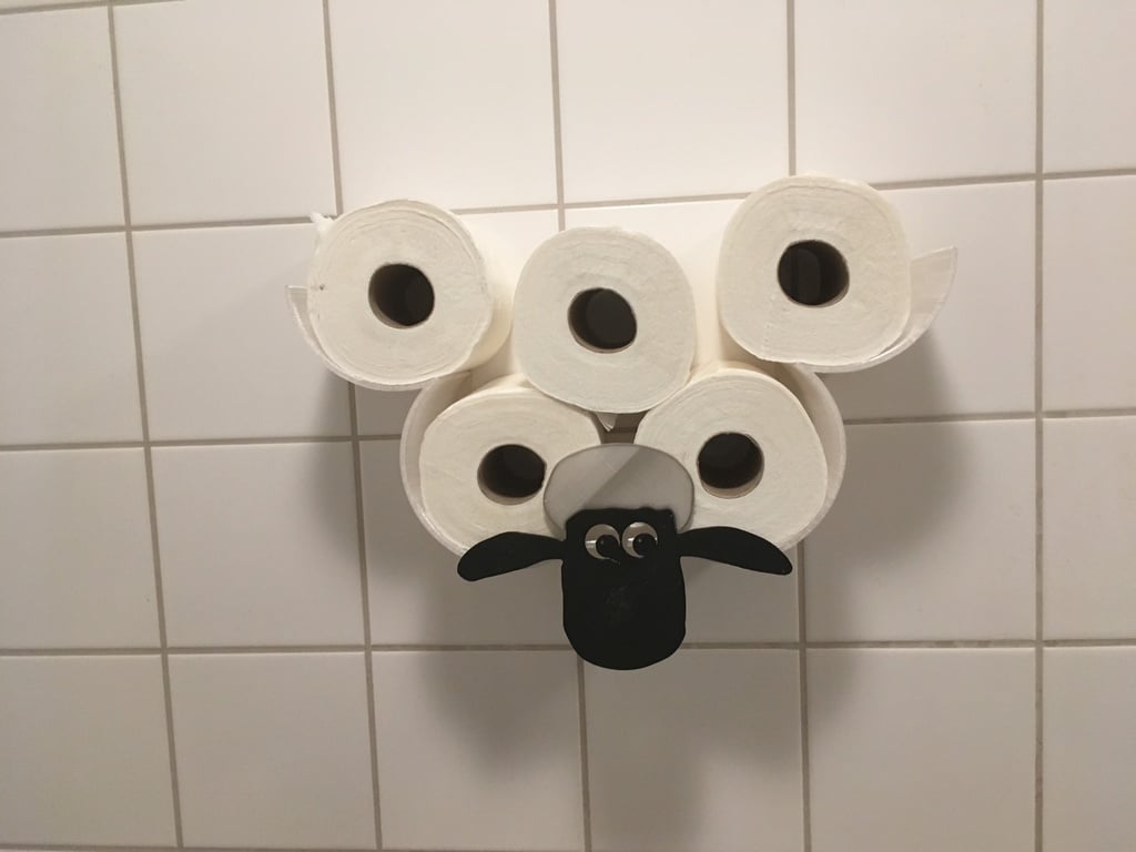 Uchwyt na papier toaletowy z owcą (Shaun)