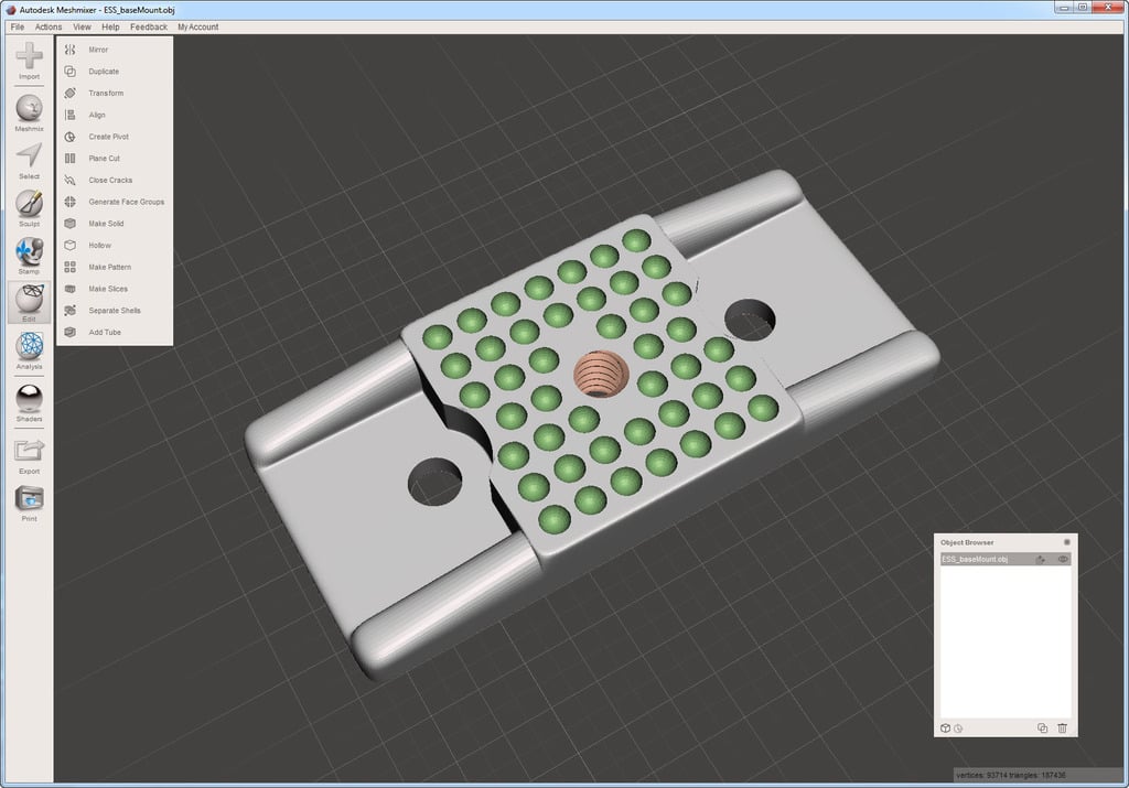 Adapter do montażu na statywie do skanera 3D EinScan-S