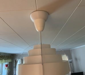 Sufitowa przedłużka czerpaka do lamp sufitowych