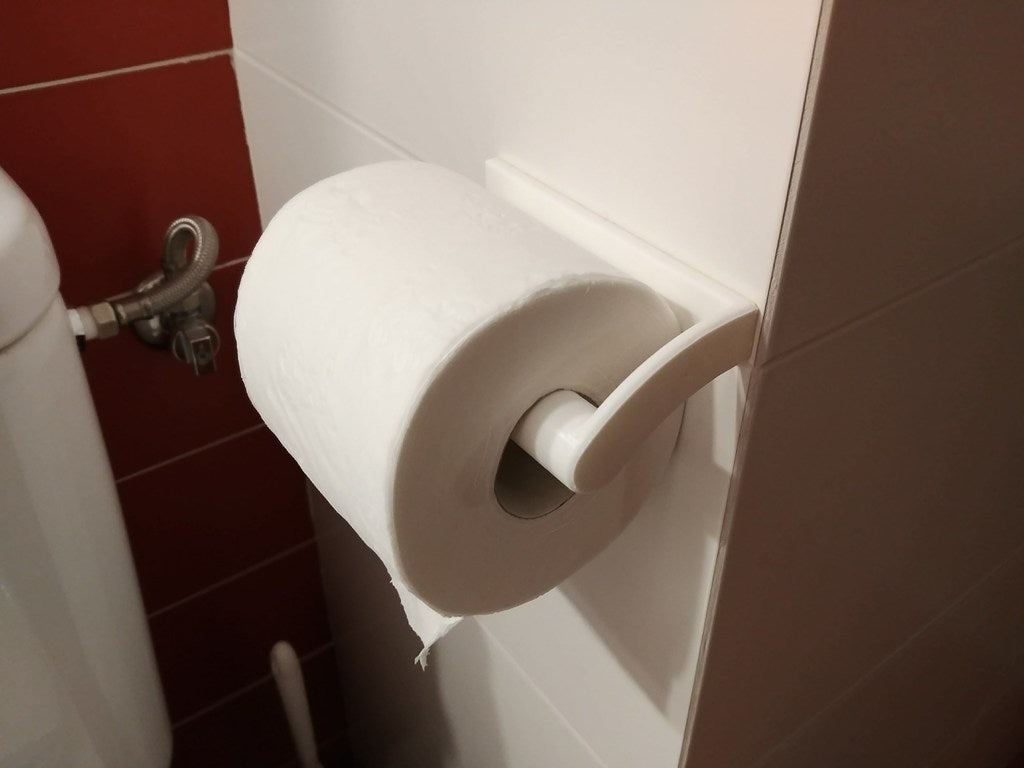 Uchwyt na papier toaletowy ze wzmocnieniem do łazienki