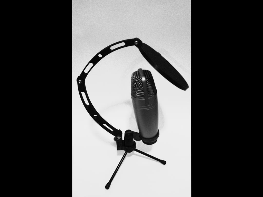 Filtr pop/zacisk mikrofonowy chroniący przed wiatrem z mocowaniami Gopro, odpowiedni do studyjnego mikrofonu pojemnościowego Samson C01UPRO USB