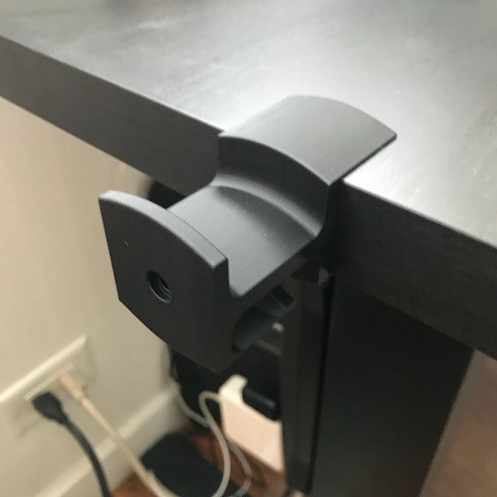 Uchwyt na słuchawki, haczyk, uchwyt na biurko, zacisk do stołu Ikea Linnmon i słuchawek Audio-Technica ATH-M50x