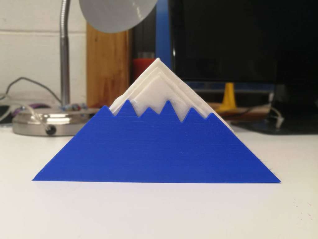 Serwetka w kształcie góry Fuji